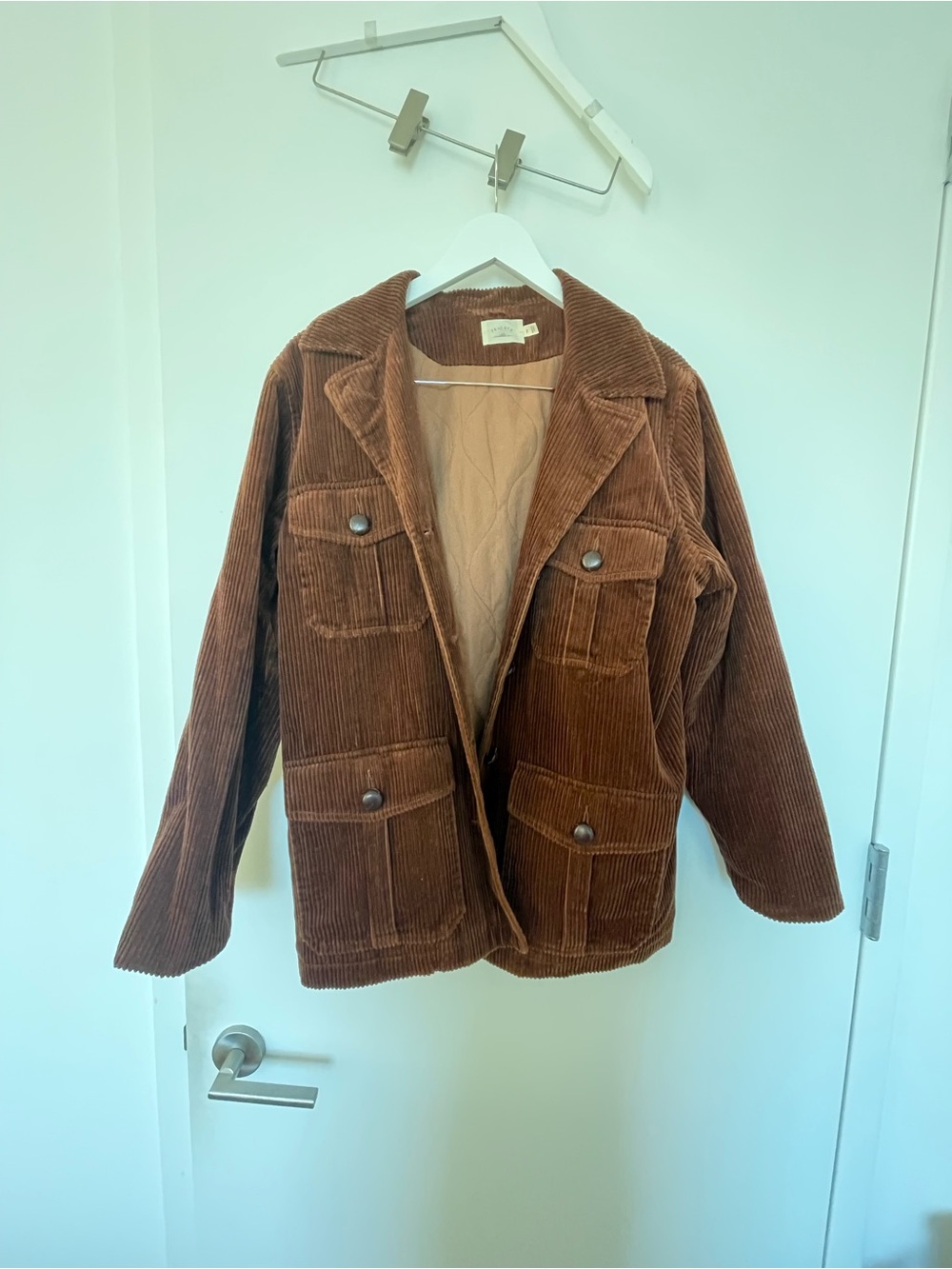 Faherty Brown Corduroy Utility Jacket